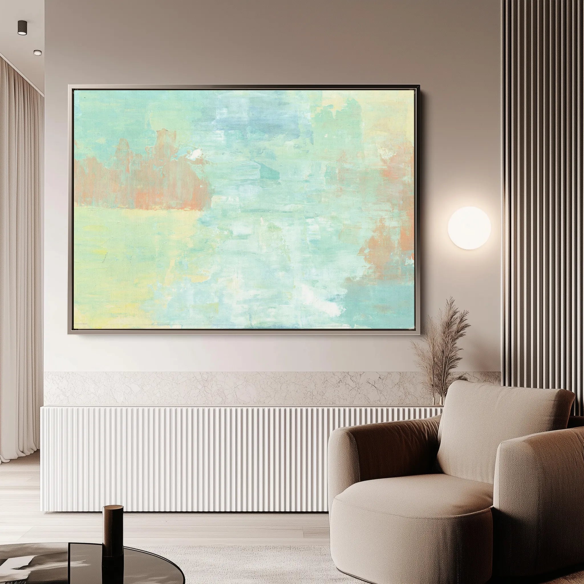 Abstract 248 Canvas Art 60 x 40 cm / Black