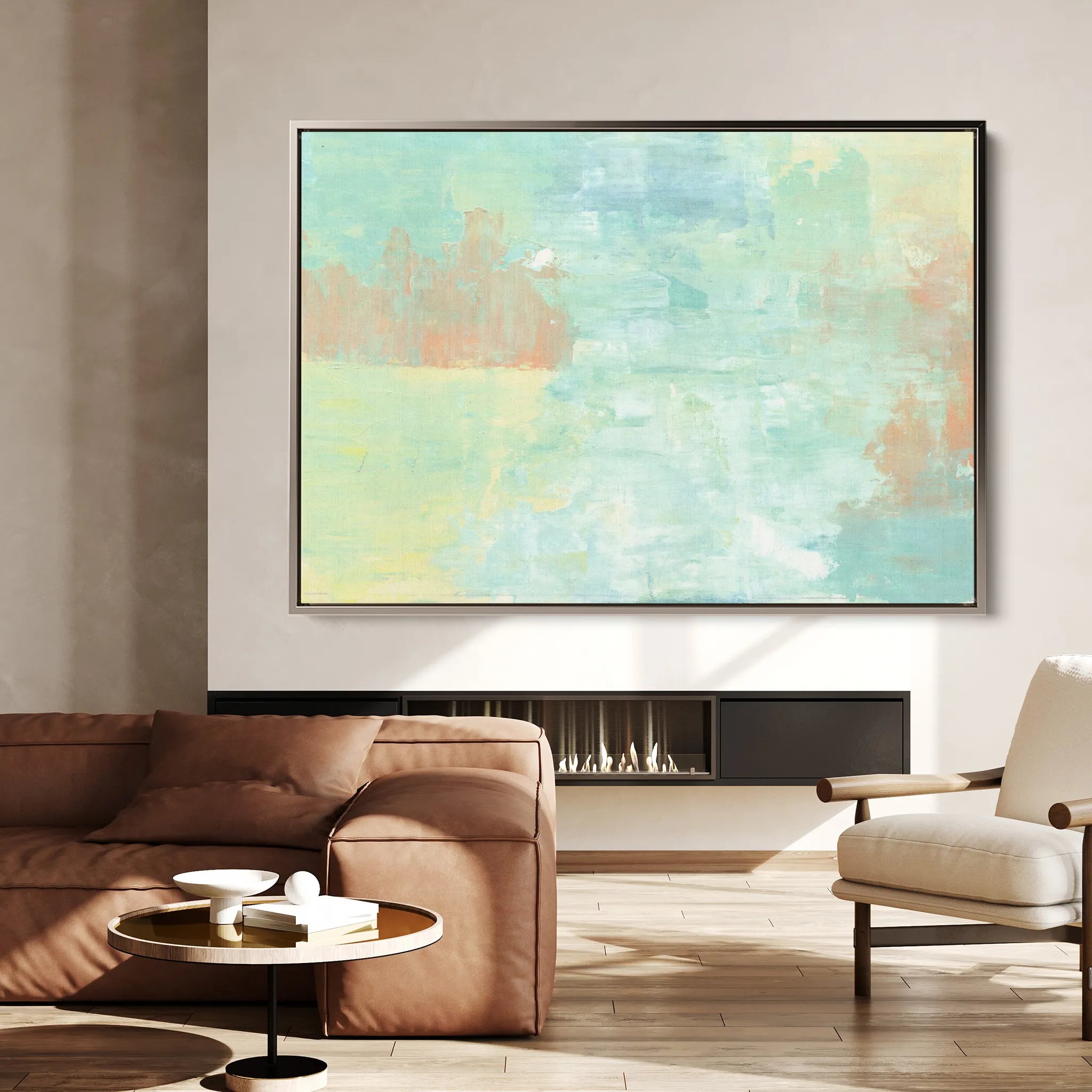 Abstract 248 Canvas Art 60 x 40 cm / Black