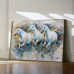 Horses 248 Canvas Art 60 x 40 cm / Black