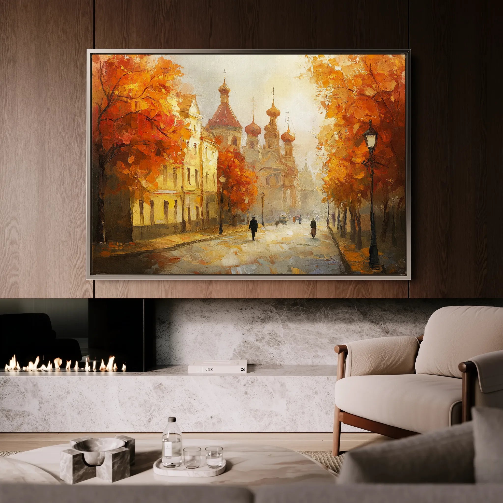 Landscape 248 Canvas Art 60 x 40 cm / Black