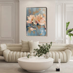 Floral 249 Canvas Art 60 x 40 cm / Black
