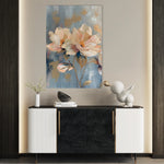 Floral 249 Canvas Art 60 x 40 cm / Black