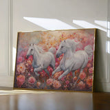 Horses 249 Canvas Art 60 x 40 cm / Black