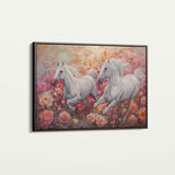 Horses 249 Canvas Art 60 x 40 cm / Black