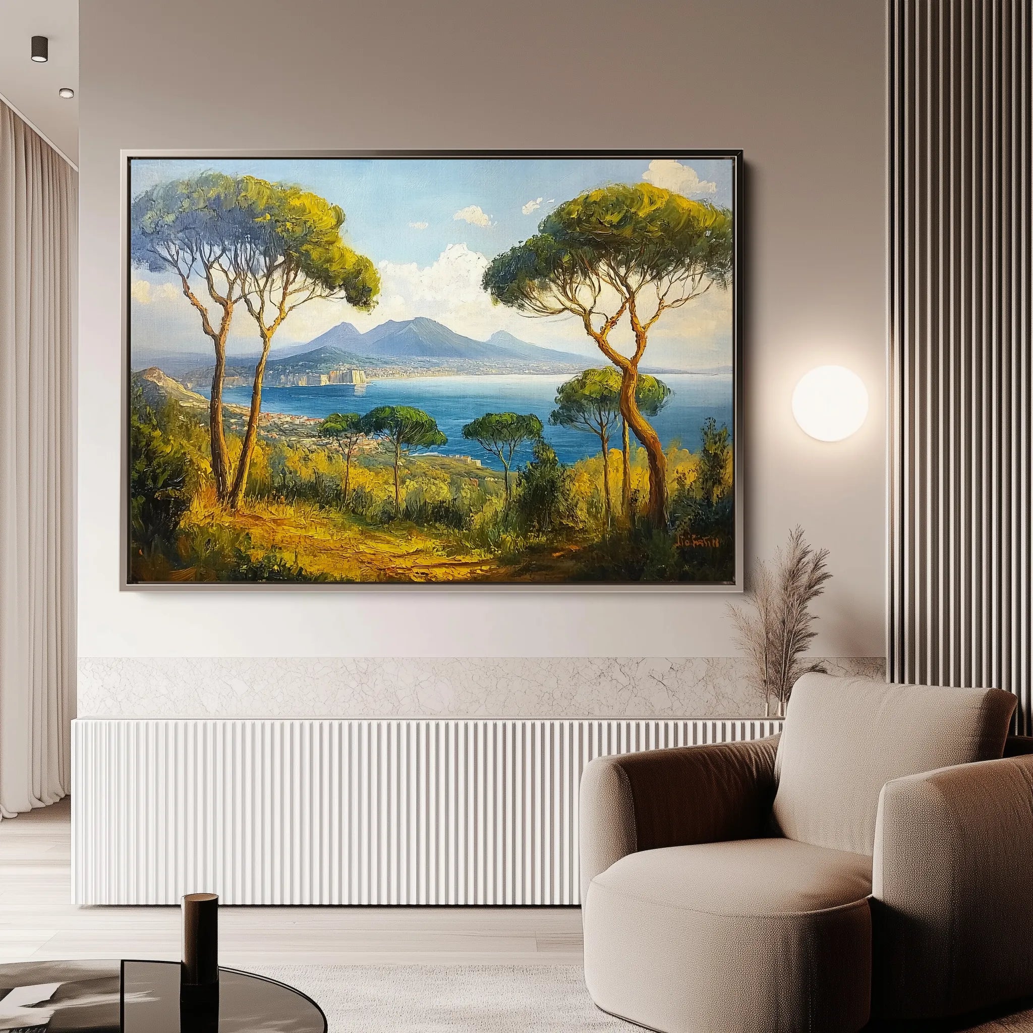 Landscape 250 Canvas Art 60 x 40 cm / Black