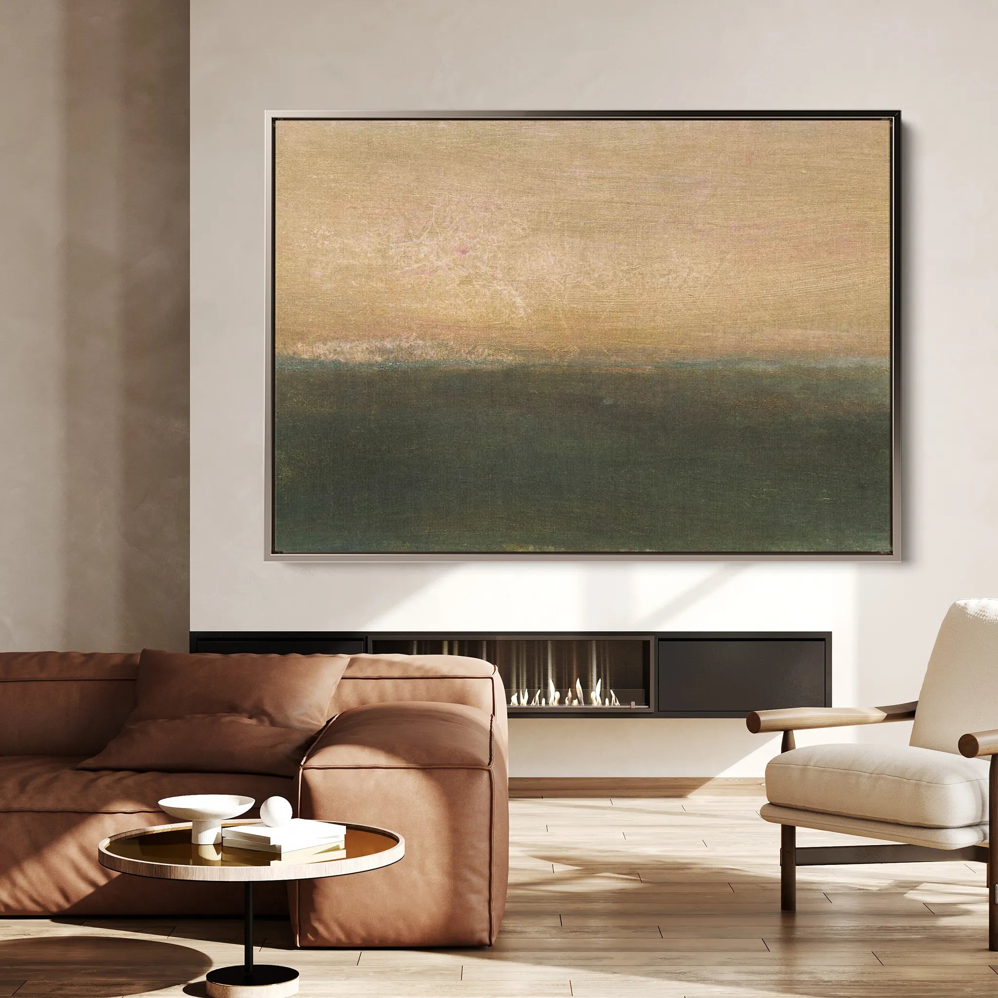 Abstract 251 Canvas Art 60 x 40 cm / Black