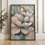 Floral 251 Canvas Art 60 x 40 cm / Black
