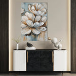 Floral 251 Canvas Art 60 x 40 cm / Black