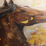 Horses 251 Canvas Art 60 x 40 cm / Black