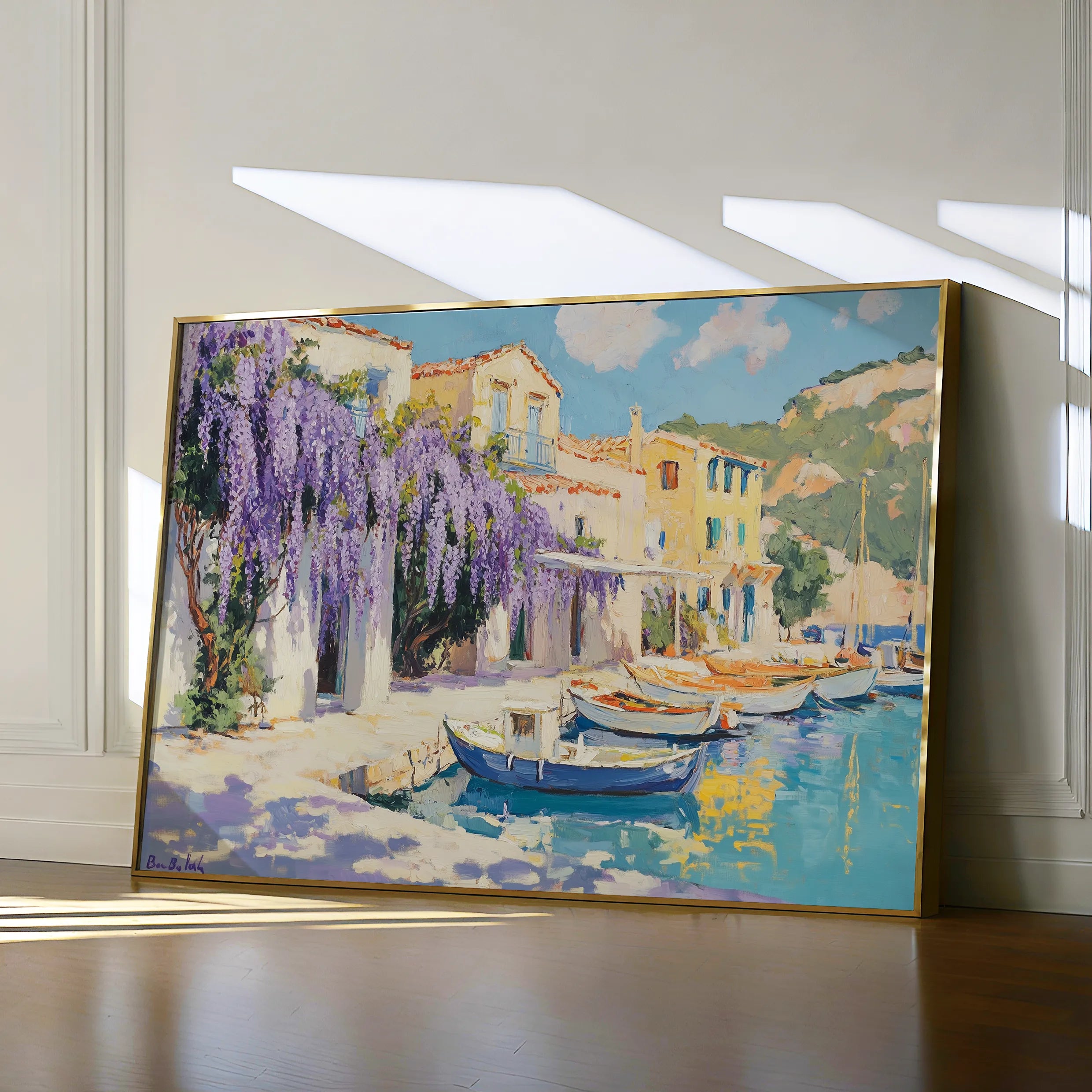 Landscape 251 Canvas Art 60 x 40 cm / Black
