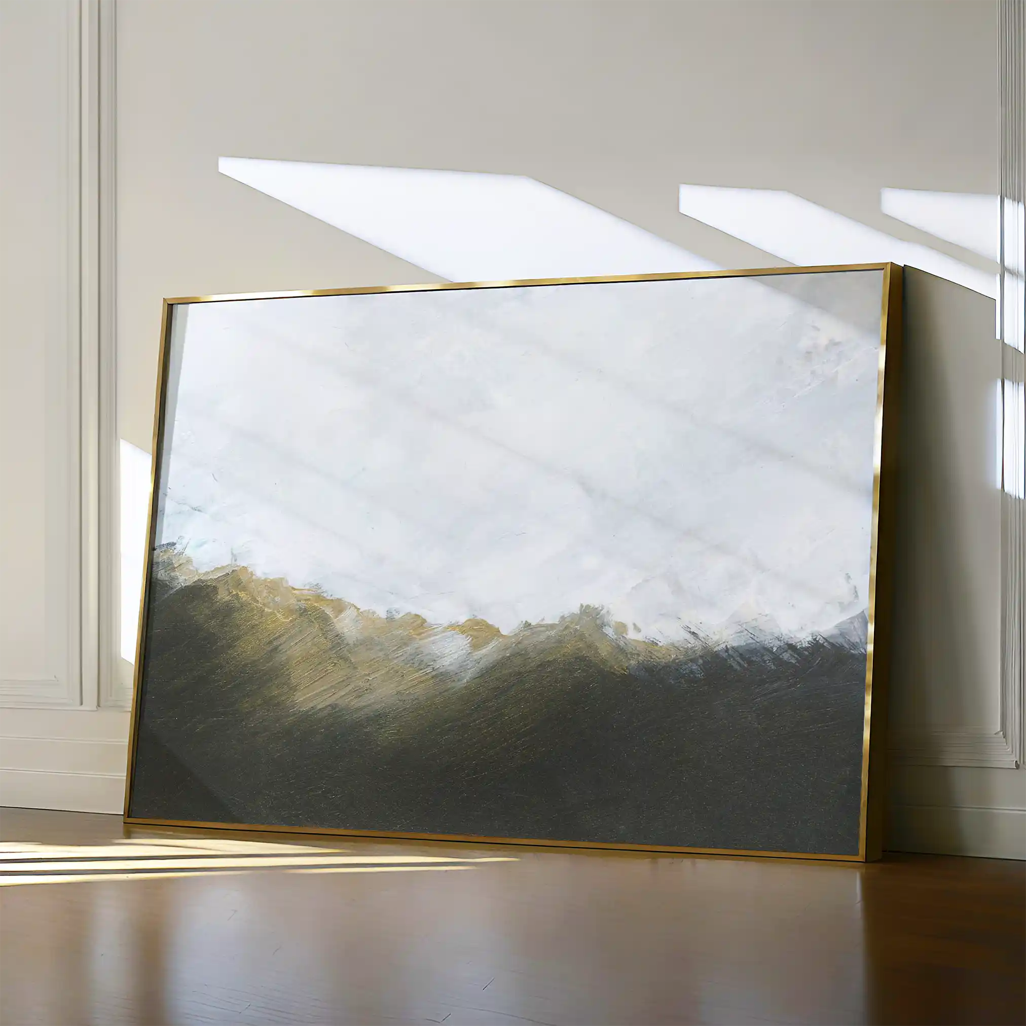 Abstract 252 Canvas Art 60 x 40 cm / Black