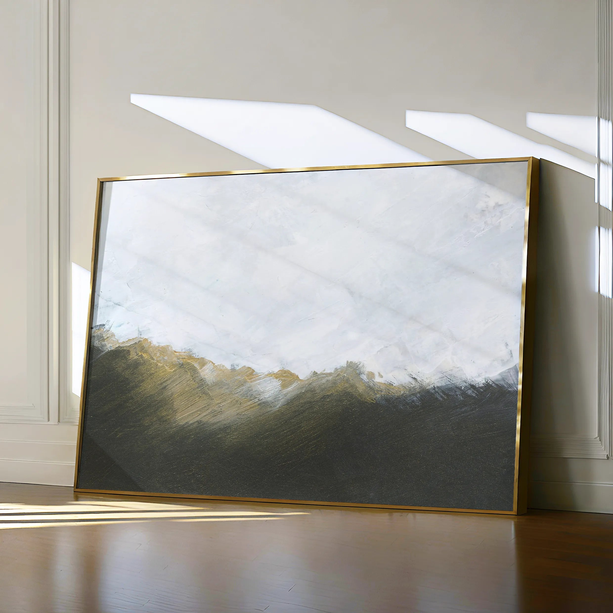 Abstract 252 Canvas Art 60 x 40 cm / Black