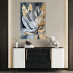 Floral 252 Canvas Art 60 x 40 cm / Black