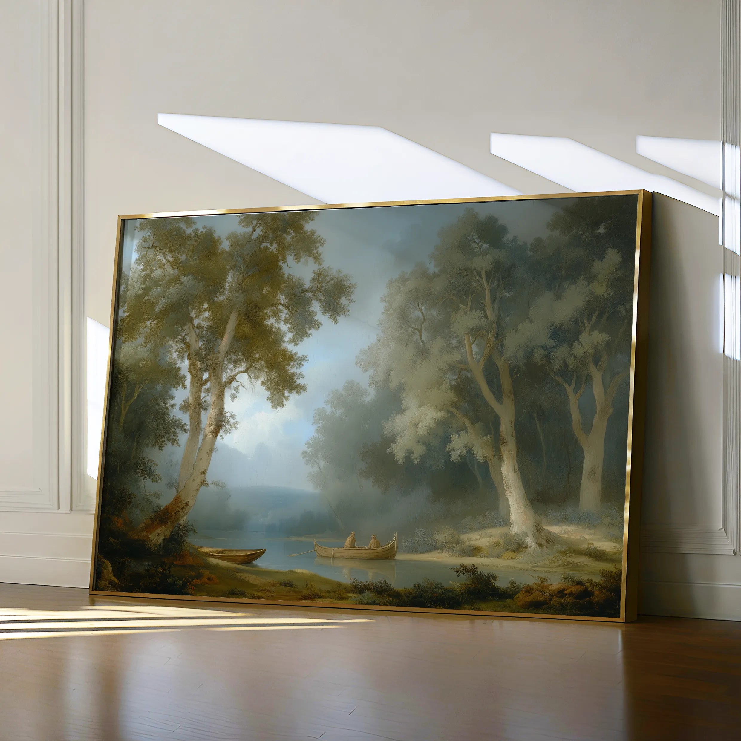 Landscape 252 Canvas Art 60 x 40 cm / Black