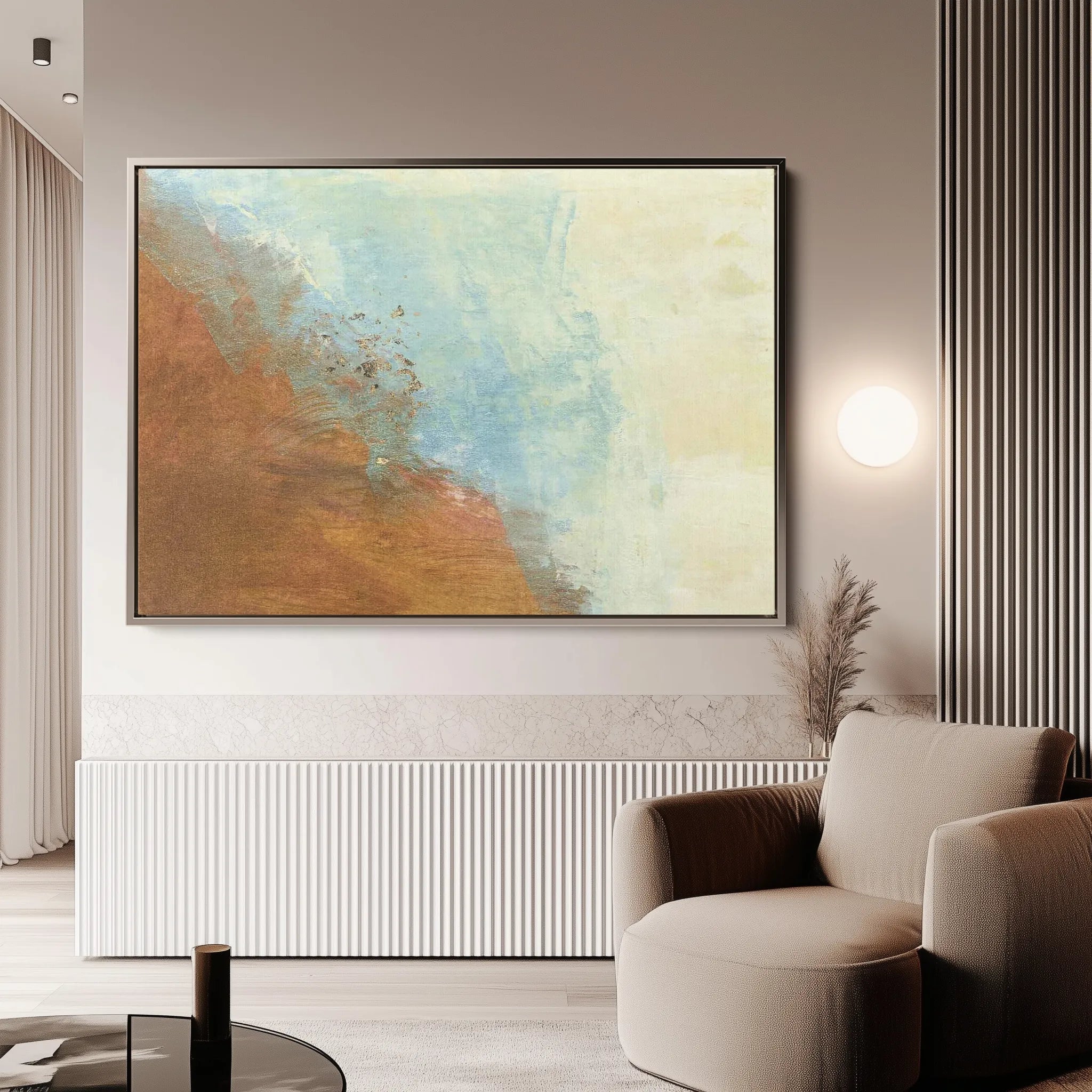 Abstract 253 Canvas Art 60 x 40 cm / Black