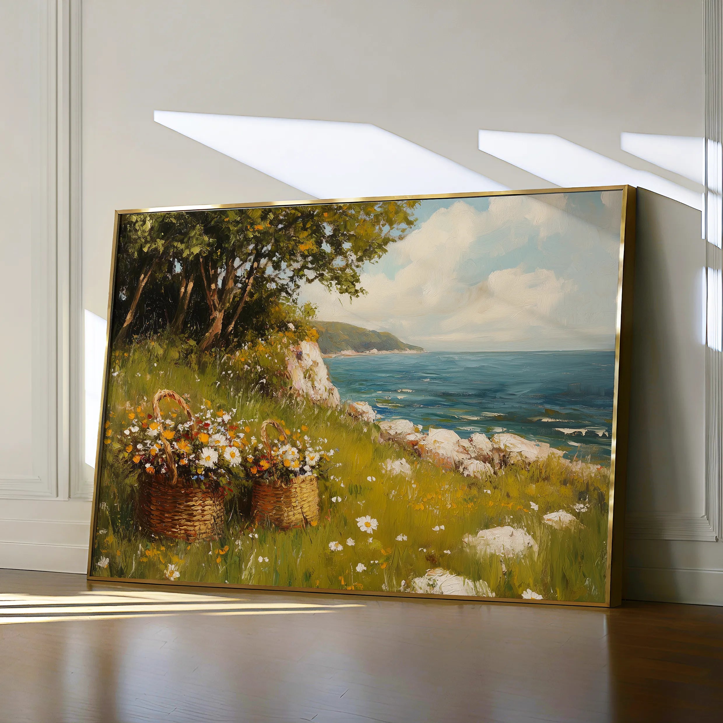 Landscape 253 Canvas Art 60 x 40 cm / Black