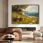 Landscape 253 Canvas Art 60 x 40 cm / Black