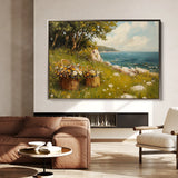 Landscape 253 Canvas Art 60 x 40 cm / Black