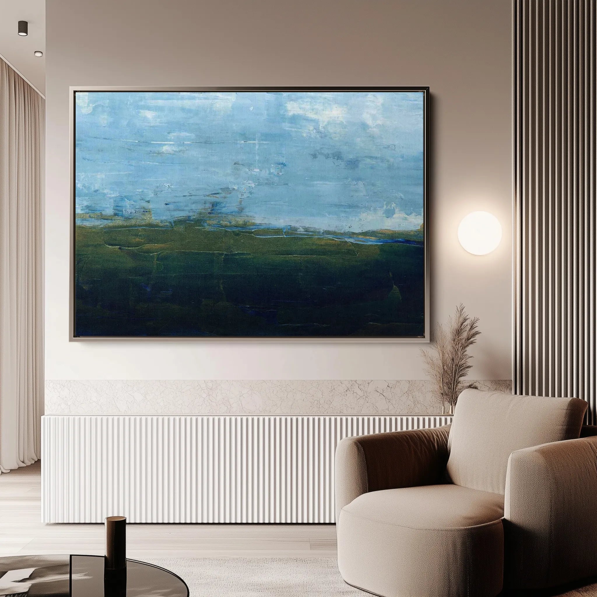 Abstract 254 Canvas Art 60 x 40 cm / Black