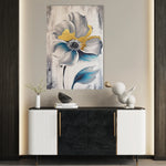 Floral 254 Canvas Art 60 x 40 cm / Black