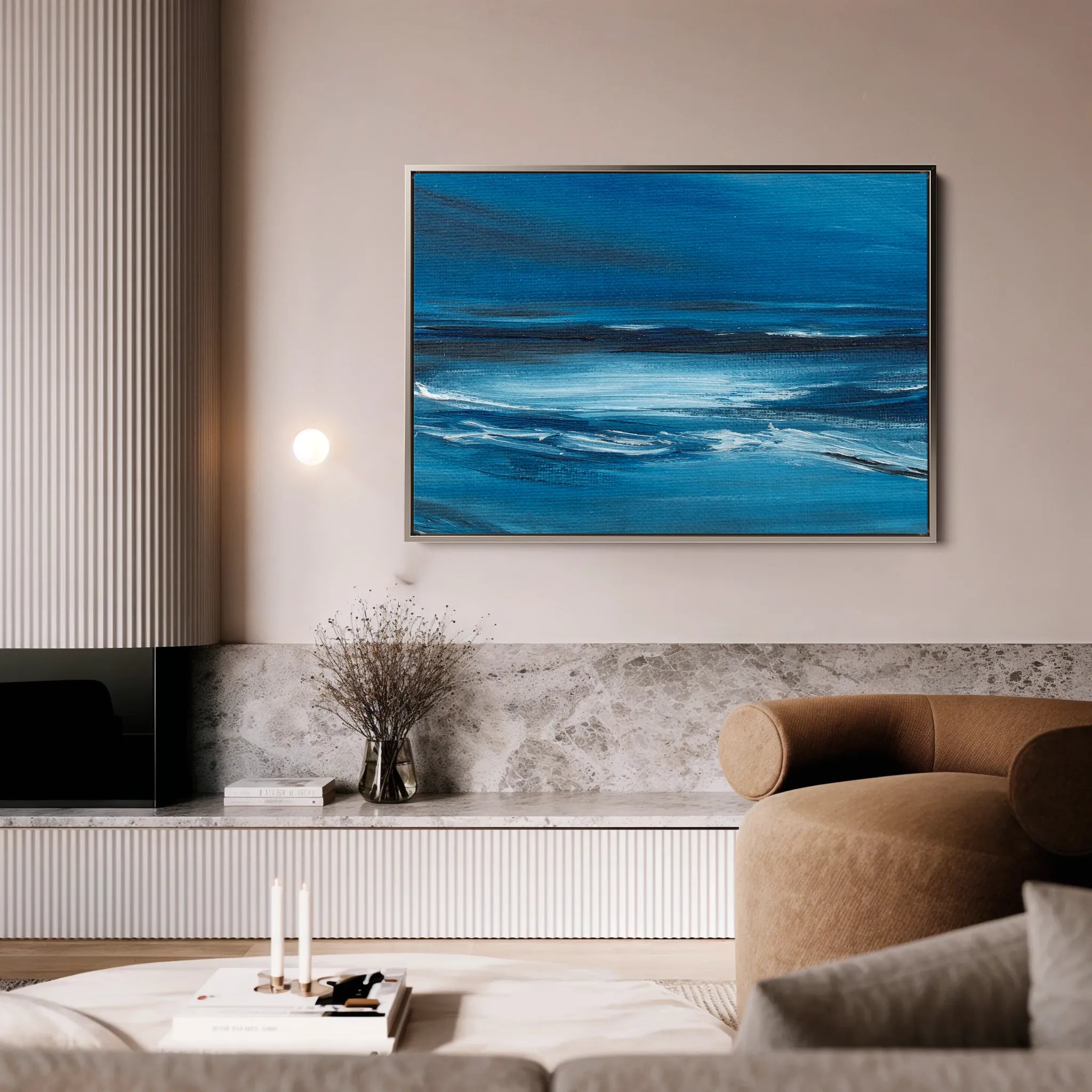 Abstract 255 Canvas Art 60 x 40 cm / Black