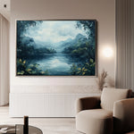 Landscape 255 Canvas Art 60 x 40 cm / Black