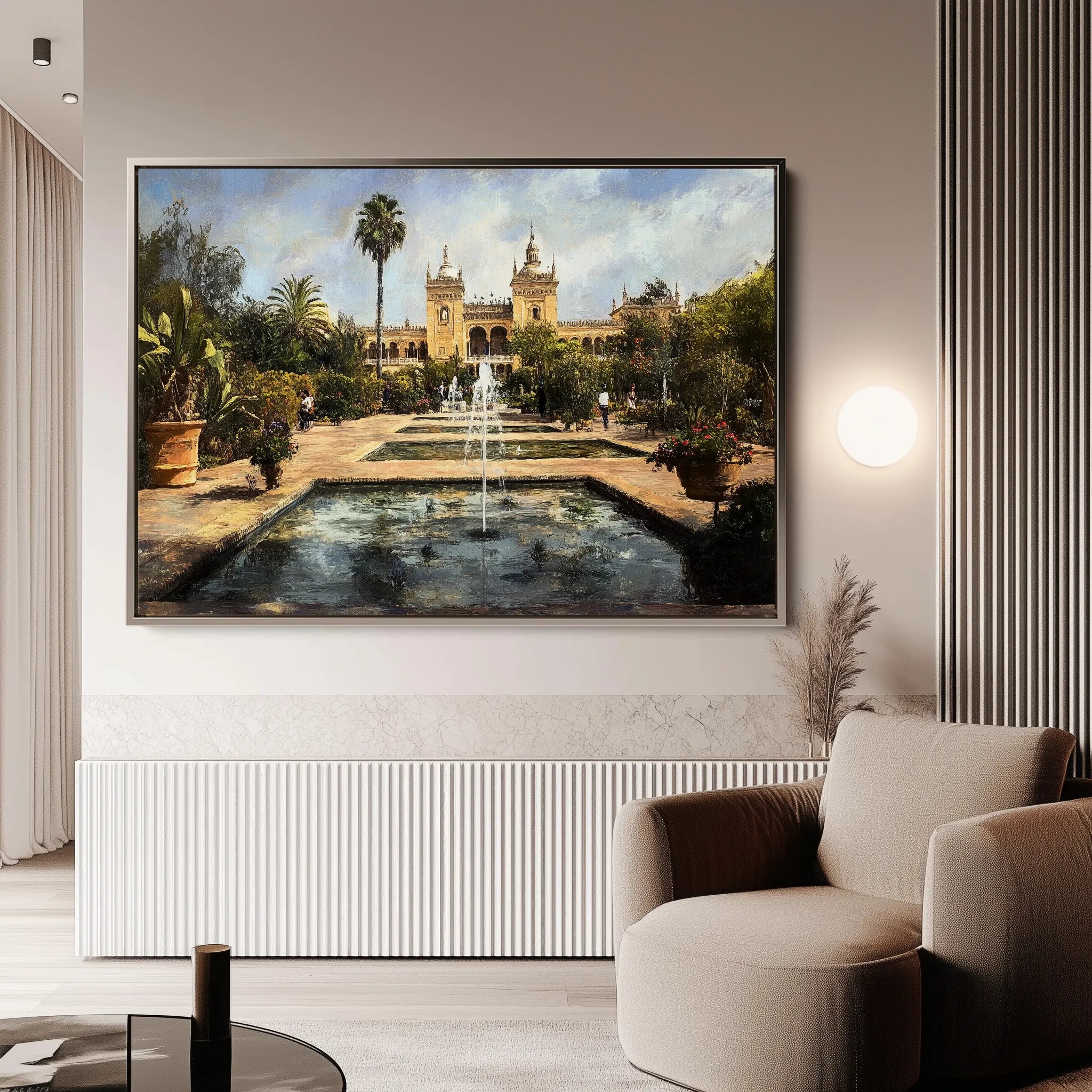 Landscape 256 Canvas Art 60 x 40 cm / Black