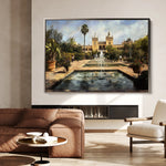 Landscape 256 Canvas Art 60 x 40 cm / Black