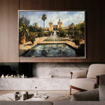 Landscape 256 Canvas Art 60 x 40 cm / Black