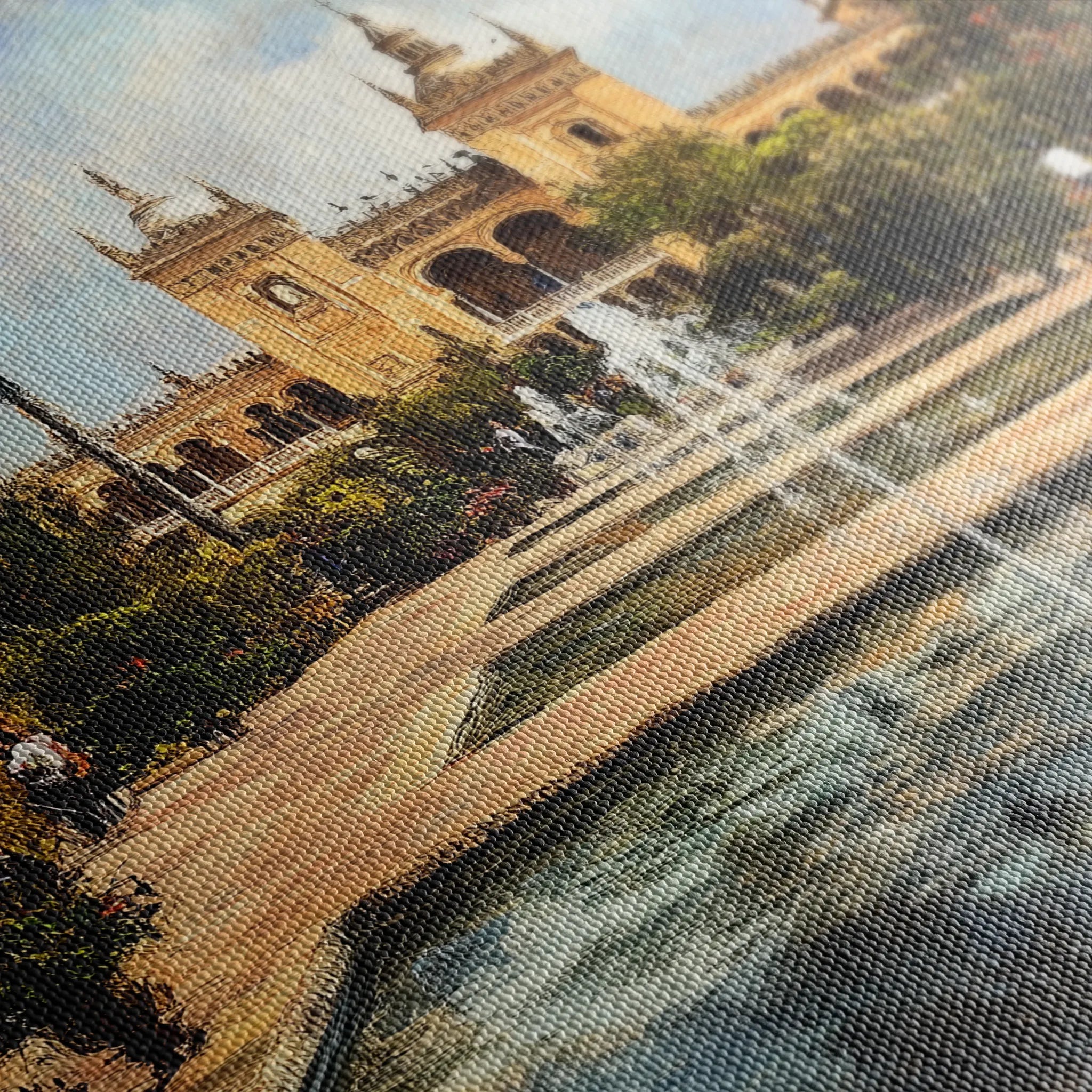 Landscape 256 Canvas Art 60 x 40 cm / Black