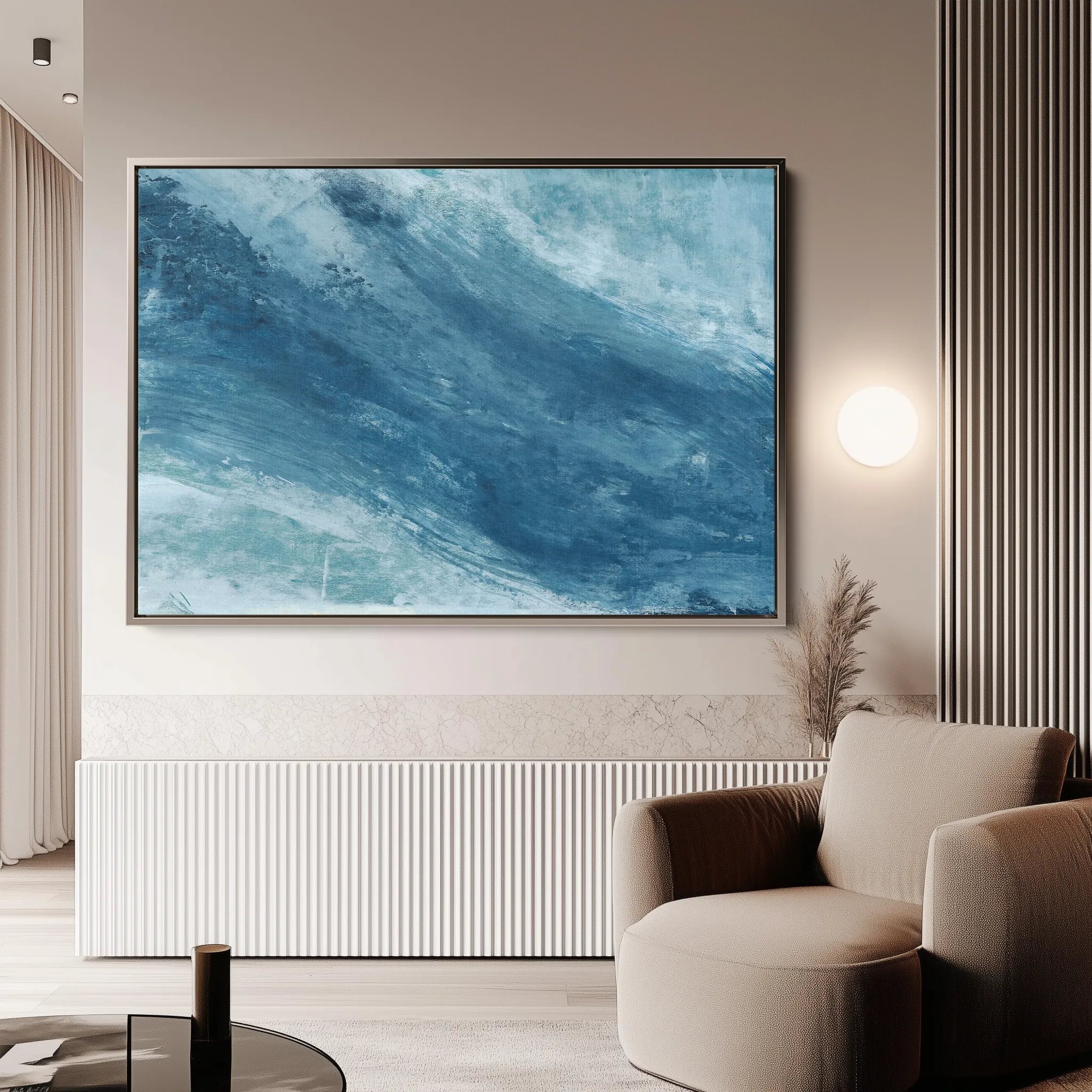 Abstract 257 Canvas Art 60 x 40 cm / Black