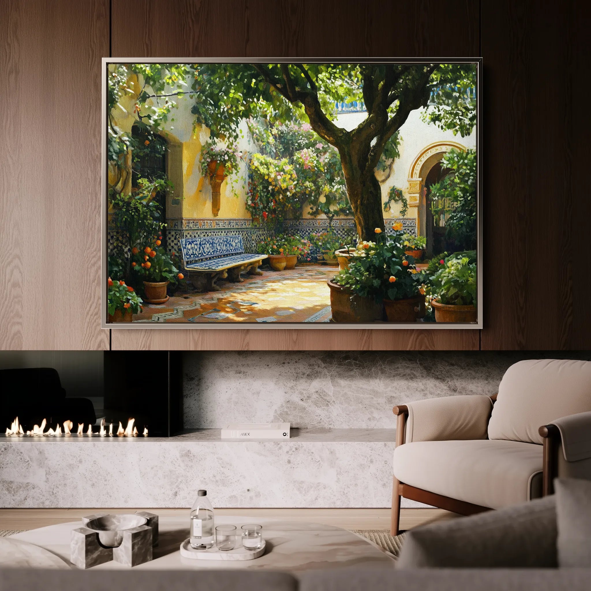 Landscape 257 Canvas Art 60 x 40 cm / Black