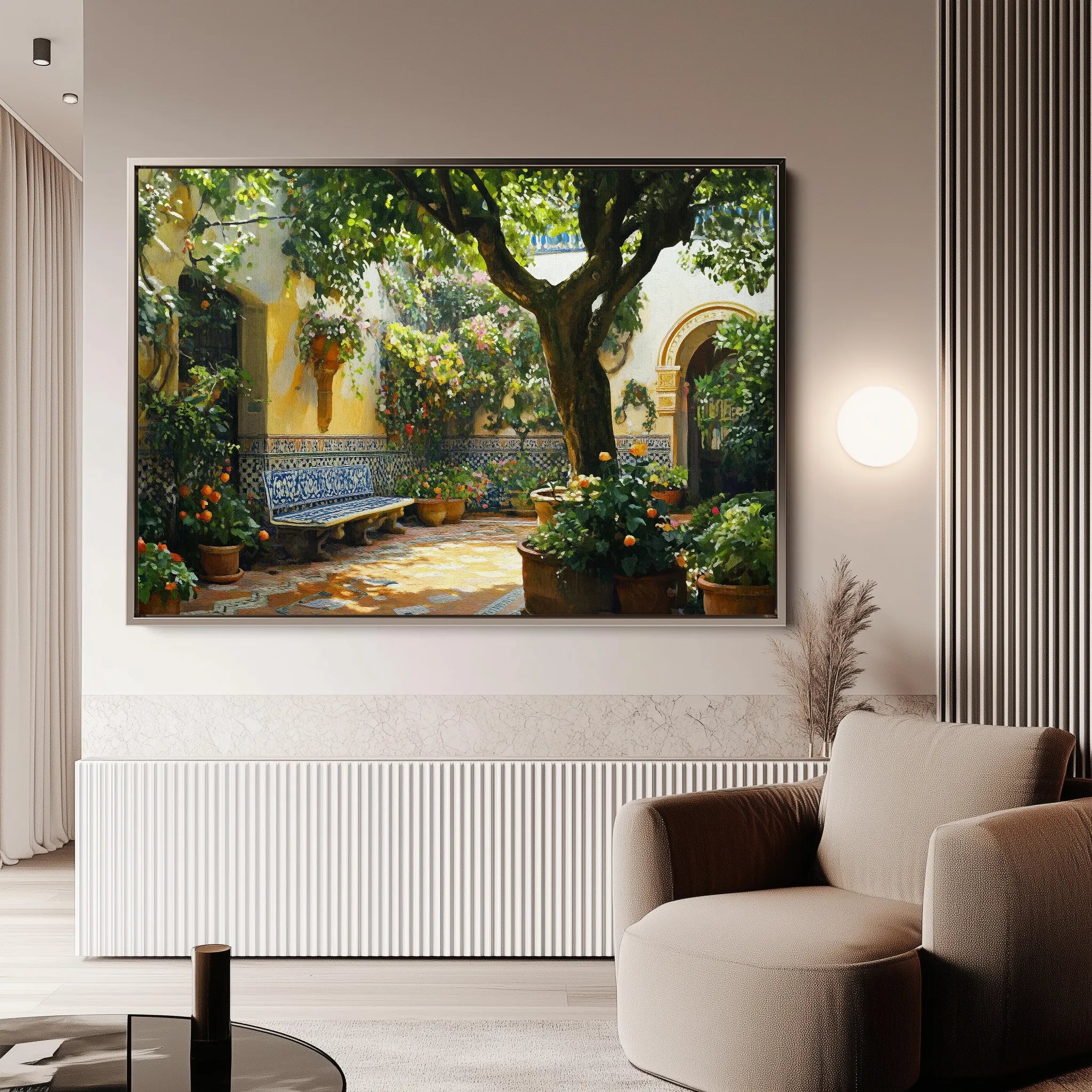 Landscape 257 Canvas Art 60 x 40 cm / Black