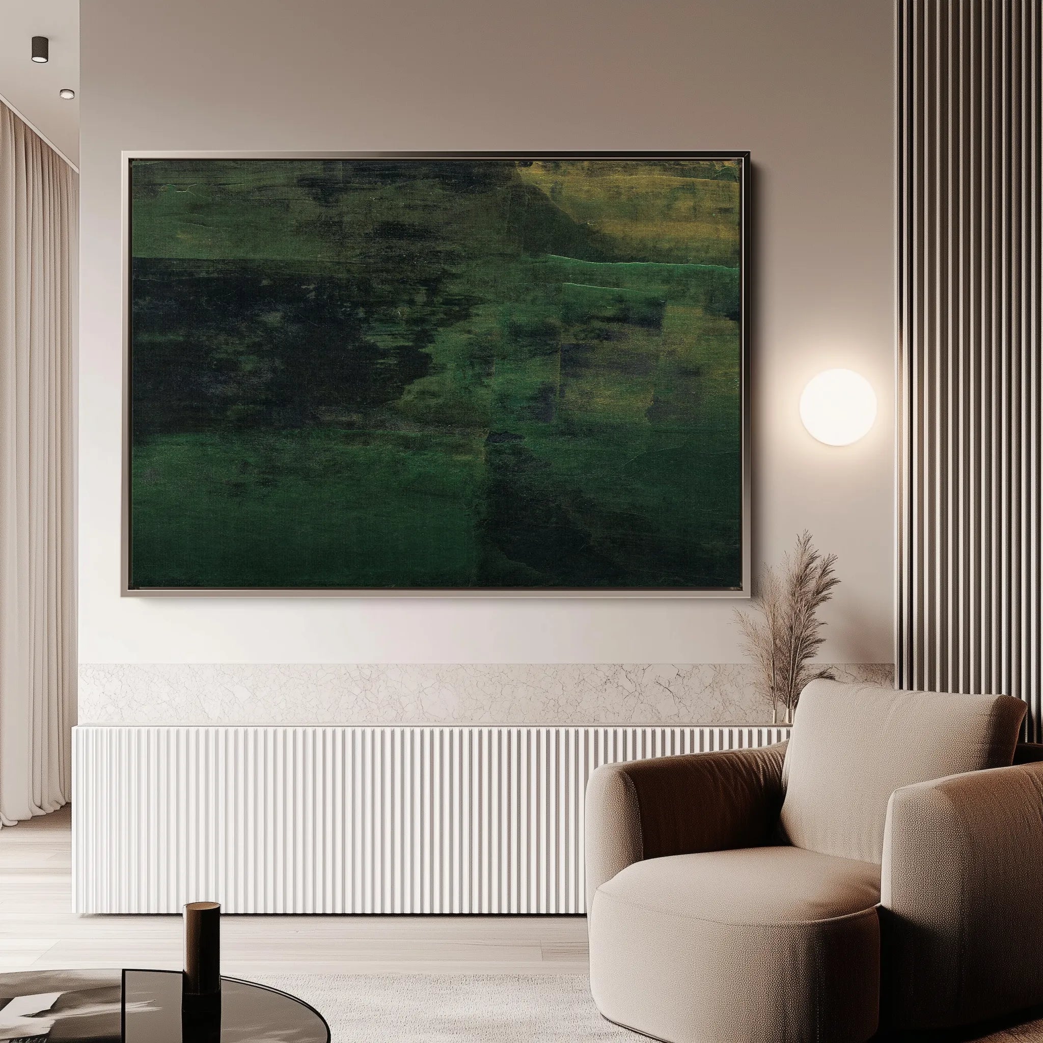 Abstract 258 Canvas Art 60 x 40 cm / Black