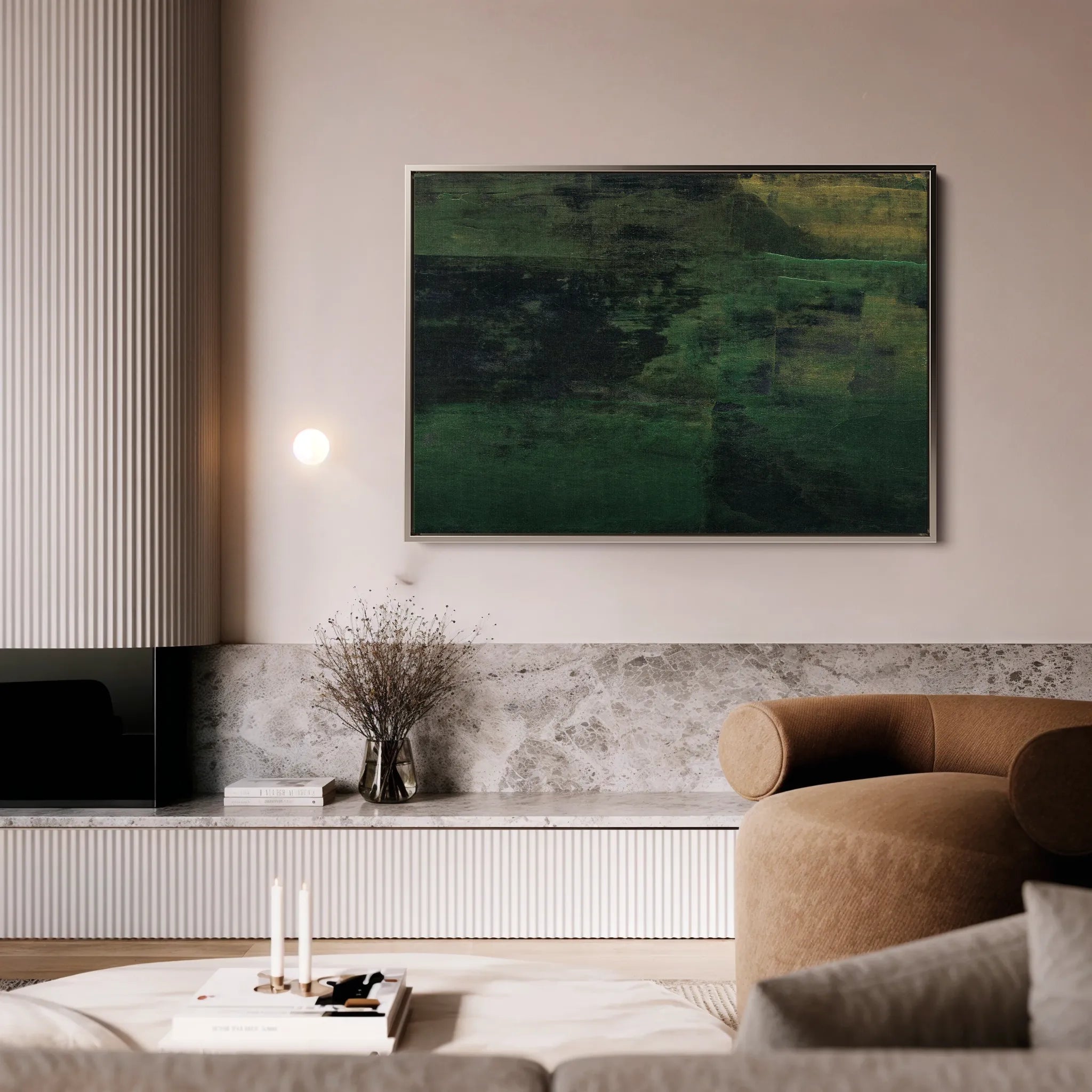 Abstract 258 Canvas Art 60 x 40 cm / Black