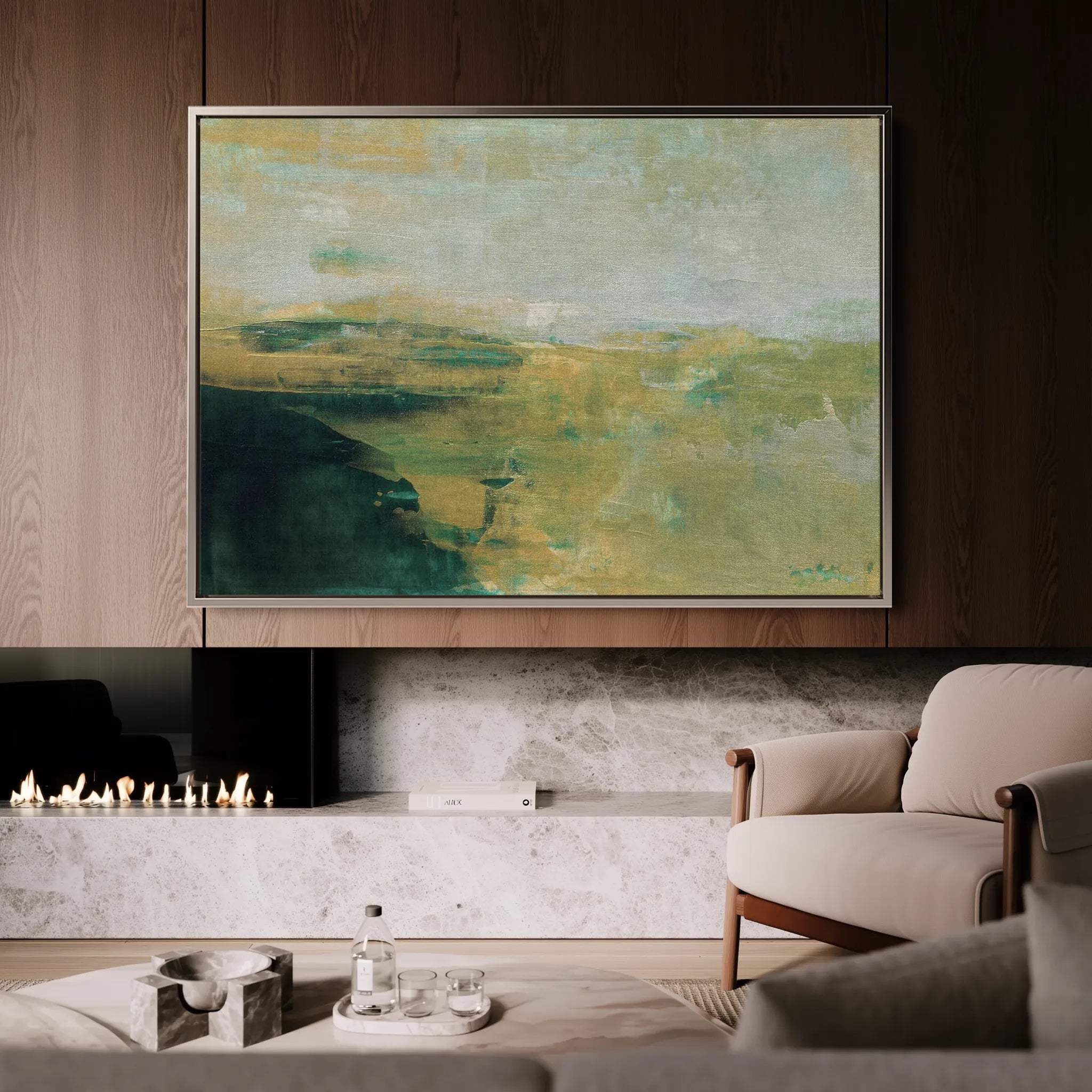 Abstract 259 Canvas Art 60 x 40 cm / Black