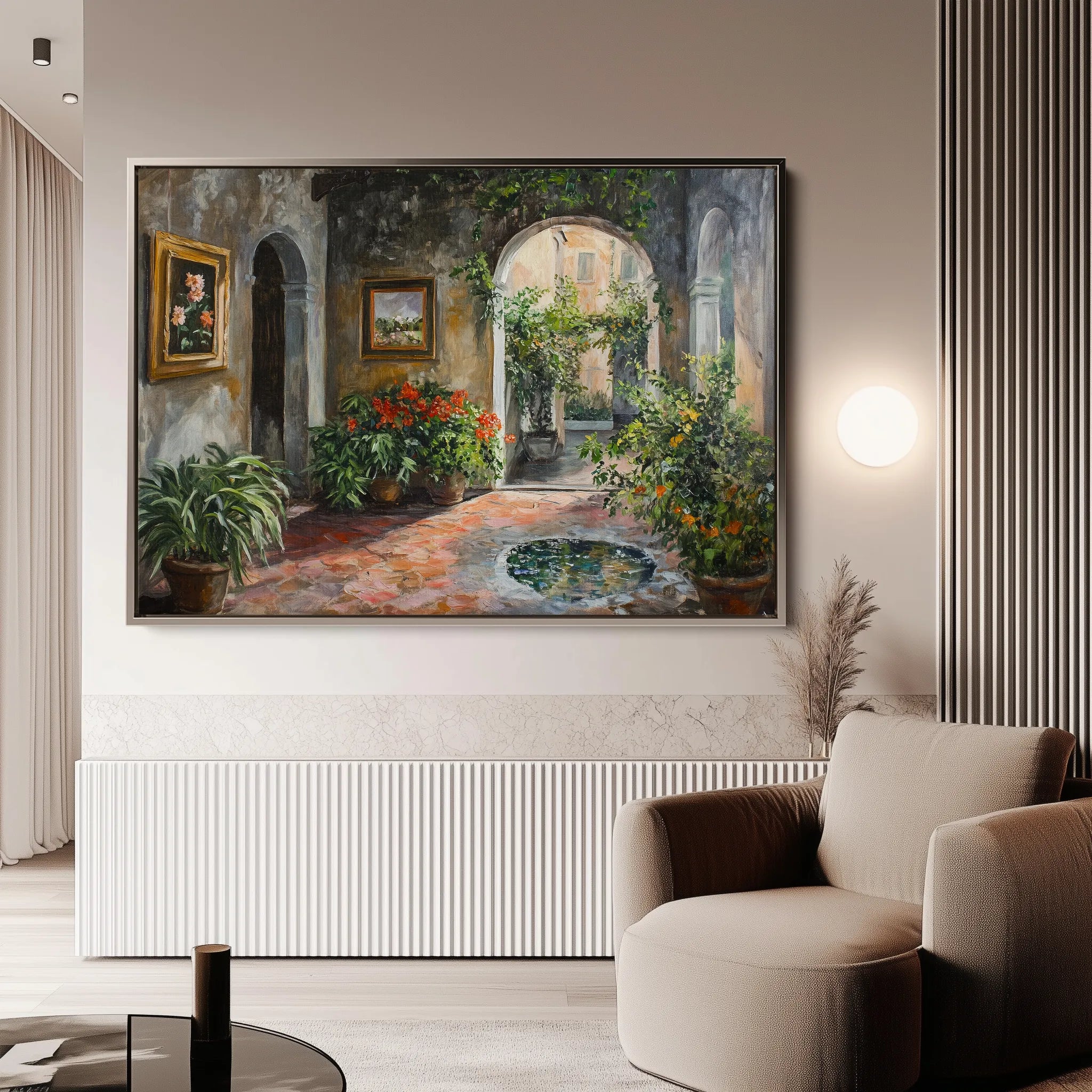 Landscape 259 Canvas Art 60 x 40 cm / Black