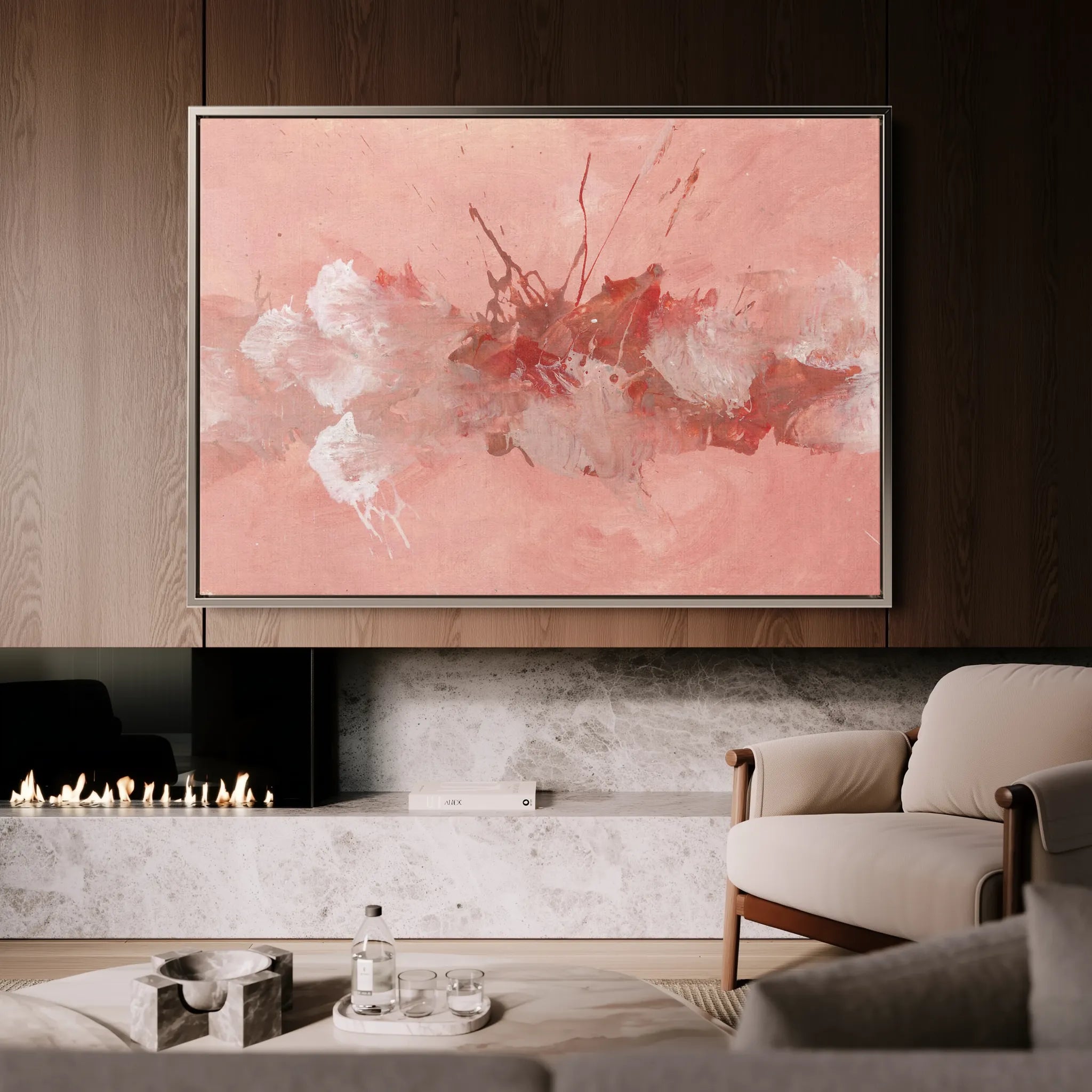 Abstract 260 Canvas Art 60 x 40 cm / Black
