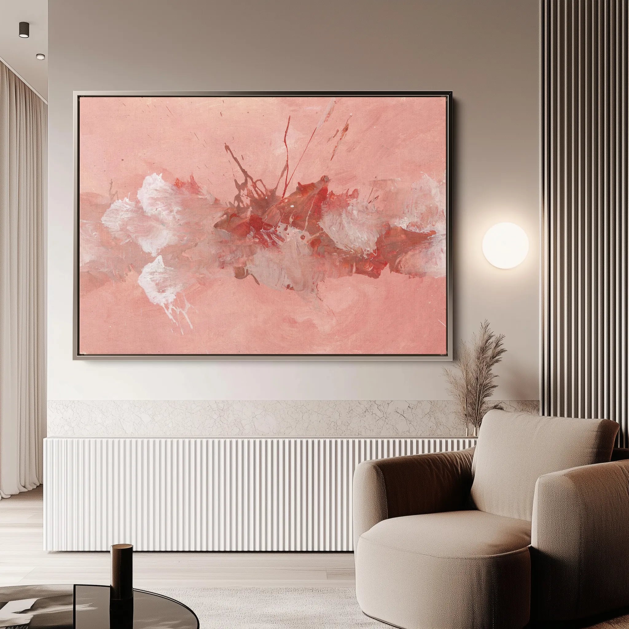 Abstract 260 Canvas Art 60 x 40 cm / Black