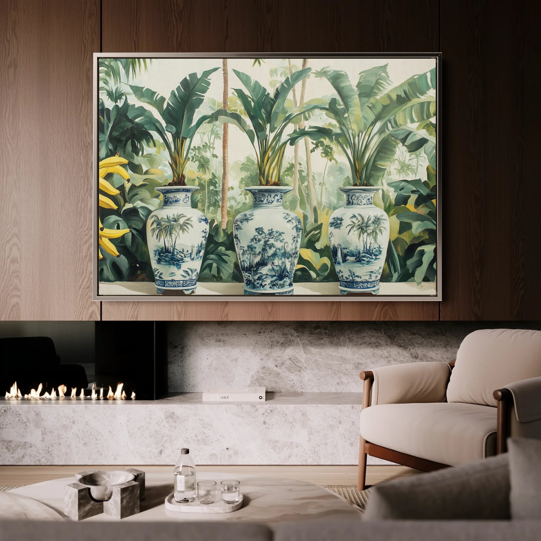 Landscape 260 Canvas Art 60 x 40 cm / Black