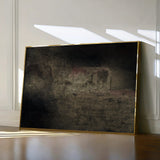 Abstract 261 Canvas Art 60 x 40 cm / Black