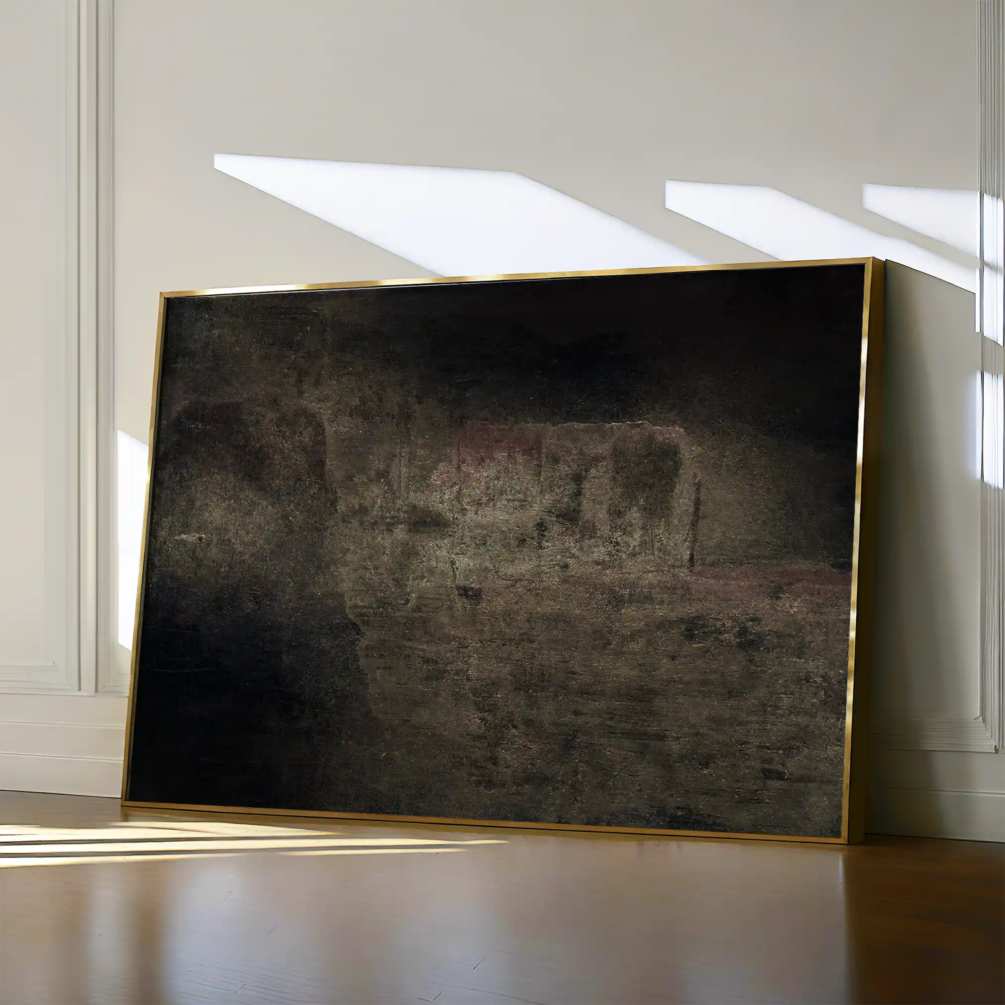 Abstract 261 Canvas Art 60 x 40 cm / Black