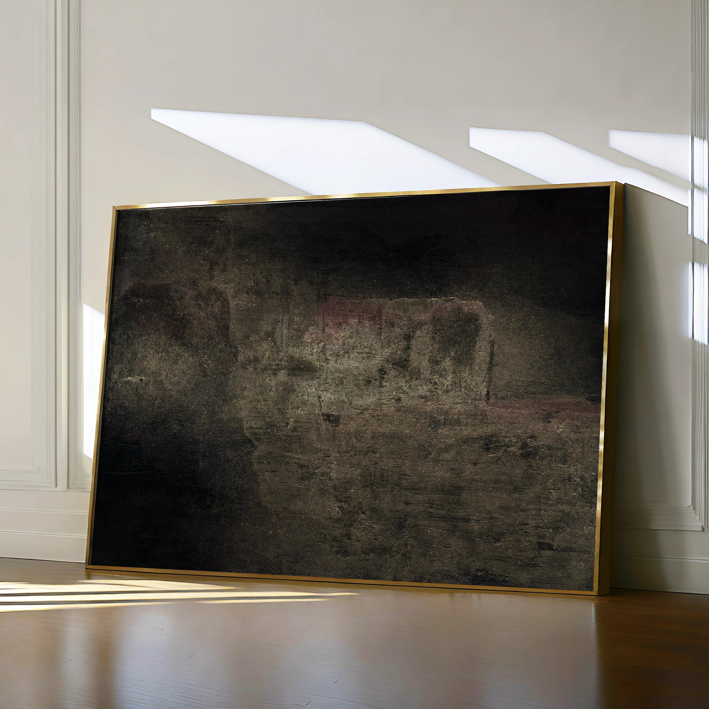 Abstract 261 Canvas Art 60 x 40 cm / Black