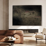 Abstract 261 Canvas Art 60 x 40 cm / Black