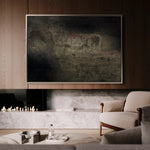 Abstract 261 Canvas Art 60 x 40 cm / Black