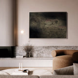 Abstract 261 Canvas Art 60 x 40 cm / Black