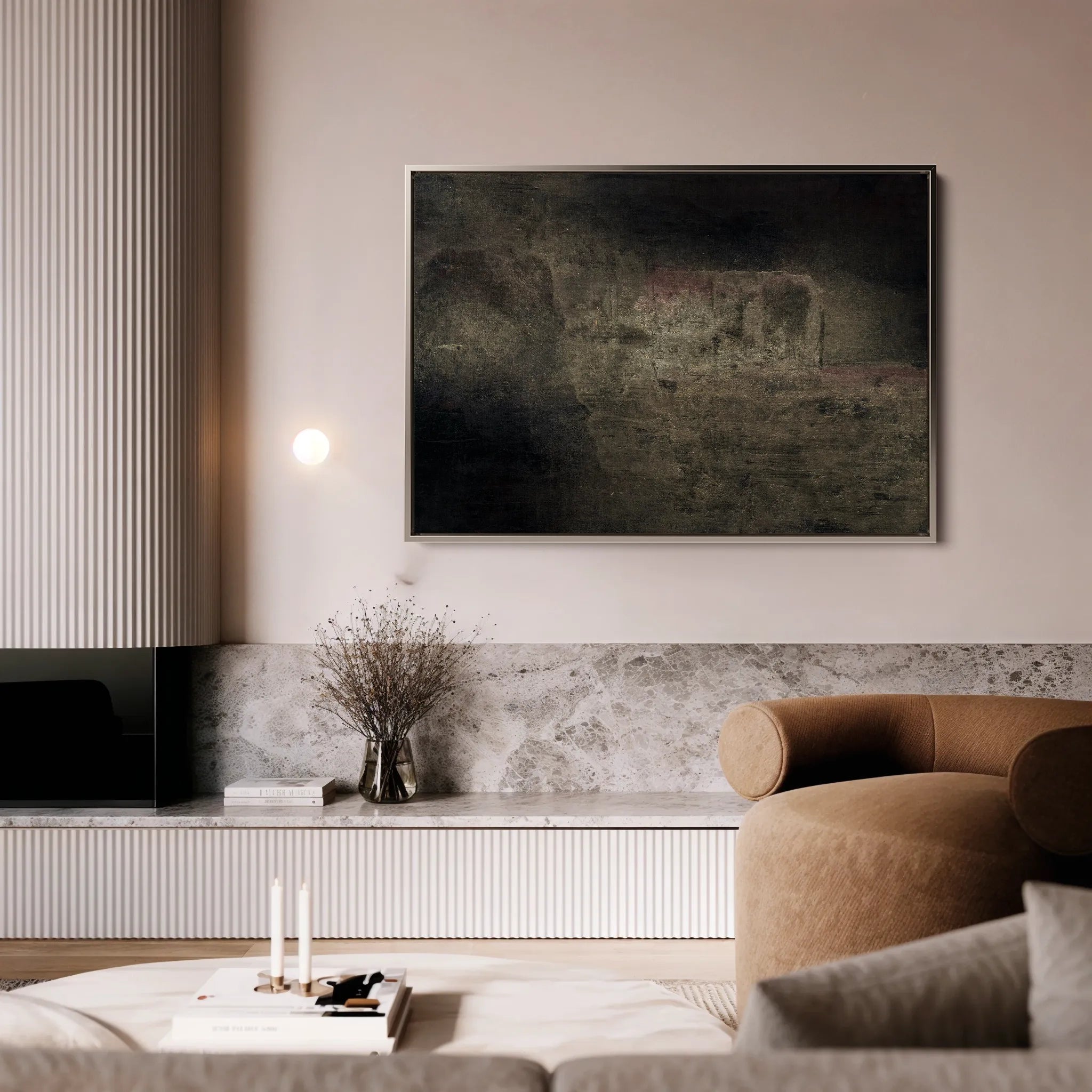 Abstract 261 Canvas Art 60 x 40 cm / Black