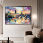 Landscape 261 Canvas Art 60 x 40 cm / Black
