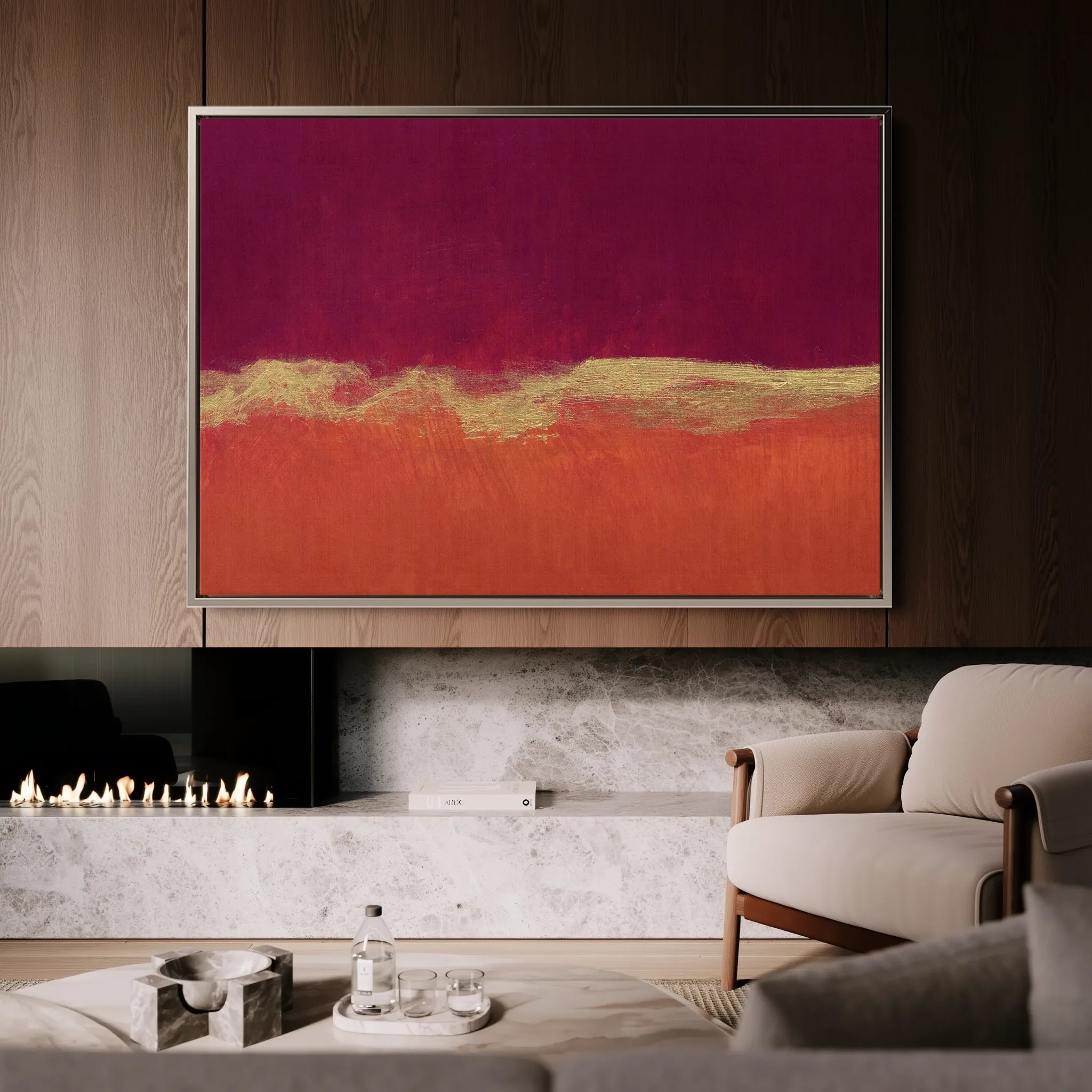 Abstract 262 Canvas Art 60 x 40 cm / Black