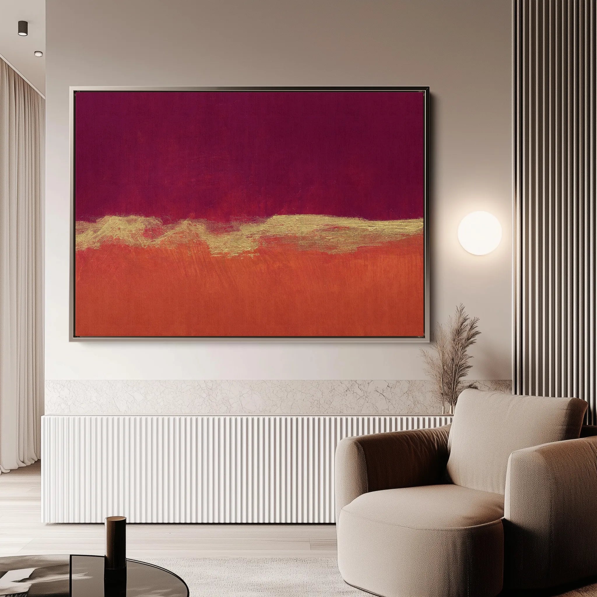 Abstract 262 Canvas Art 60 x 40 cm / Black